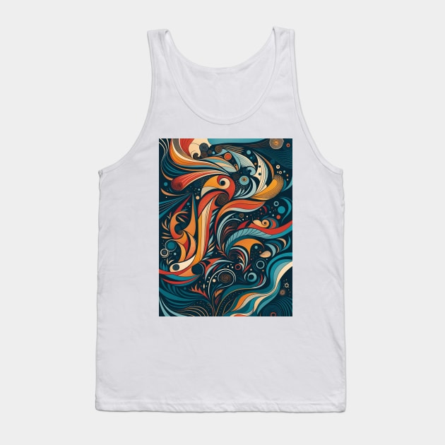 Abstract Leaves Tank Top by Dturner29